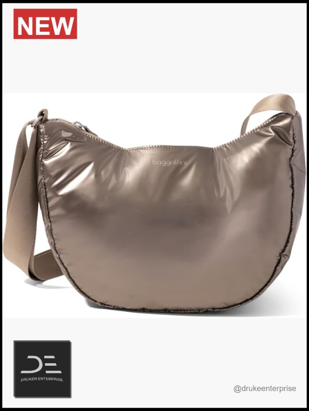 Lightweight Nylon Crossbody Bag with Scratch-Resistant Phone Pocket Travel Purse